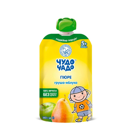 ЧУДО-ЧАДО Пюре груша-яблоко 180гр